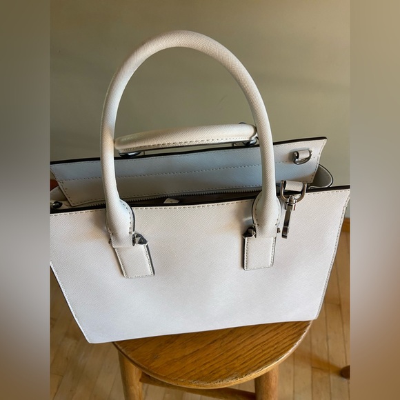 Kate Spade New York Elegant White Cameron Satchel – Ivory Saffiano Leather - Picture 8 of 10